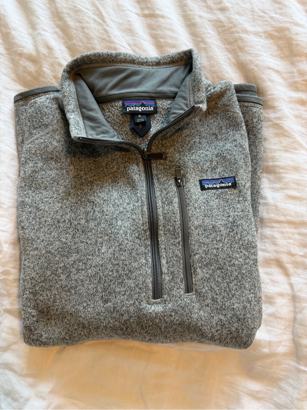 Patagonia Men's Gray Quarter-Zip Fleece Pullover - Jack Daniels